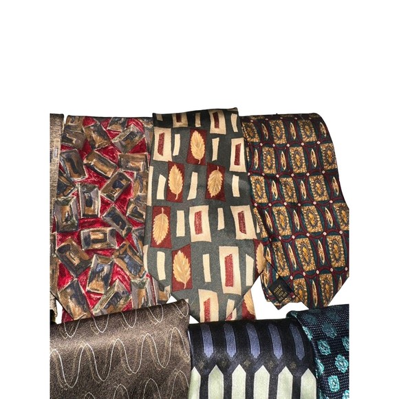 Alexander Julian Colours Tie lot of 10, 100% silk - Picture 4 of 5